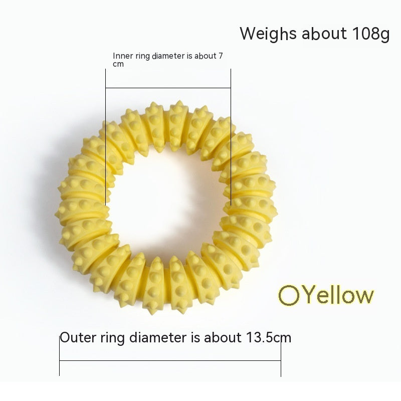 weight 128g Pet Foam Ring Anti Bite Molar Toy