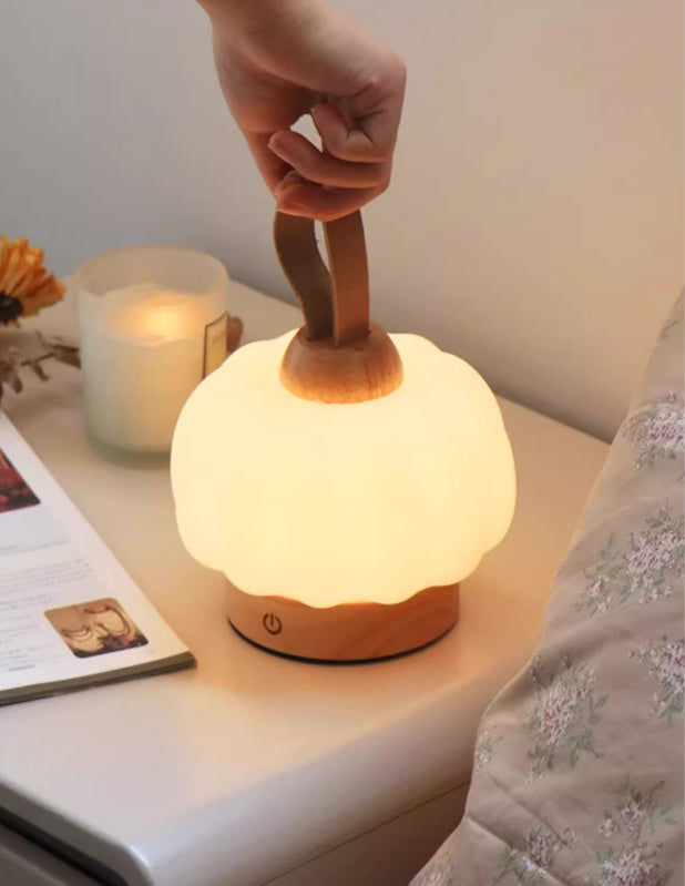 Price 42.19 usd weight 1050g Portable Small Pumpkin Light Mini Decorative Ornaments Charging Lamp