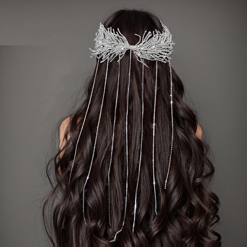 Extra Long Tassel Headband Starry Headwear 152g