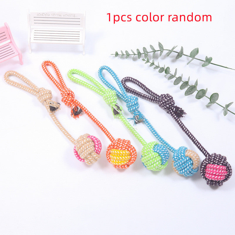 weight 58-125g Interactive Cotton Rope Mini Dog Toys Ball For Dogs Accessories Toothbrush Chew Puppy Toy For Large Small Dogs Toy Pet Dog Toy