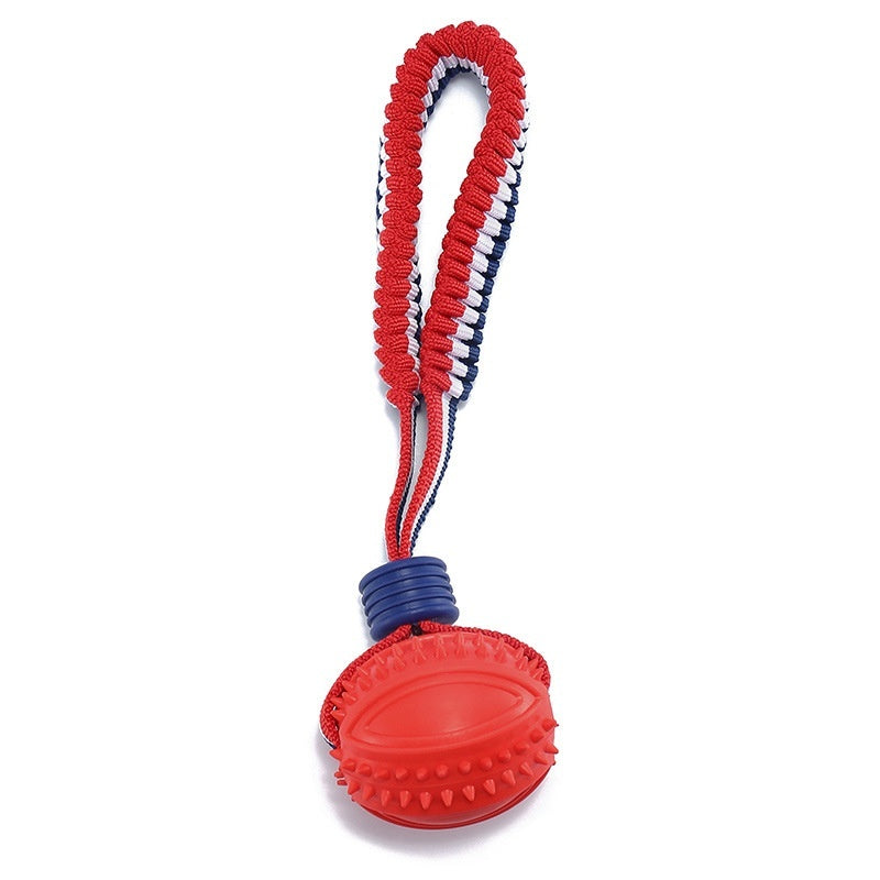 weight 100-170g Interactive Dog Toy Ball Interactive Teether With Rope Dog Ball Pet Supplies Chewing Ball Training For Living Room Lake Beach Pets Products