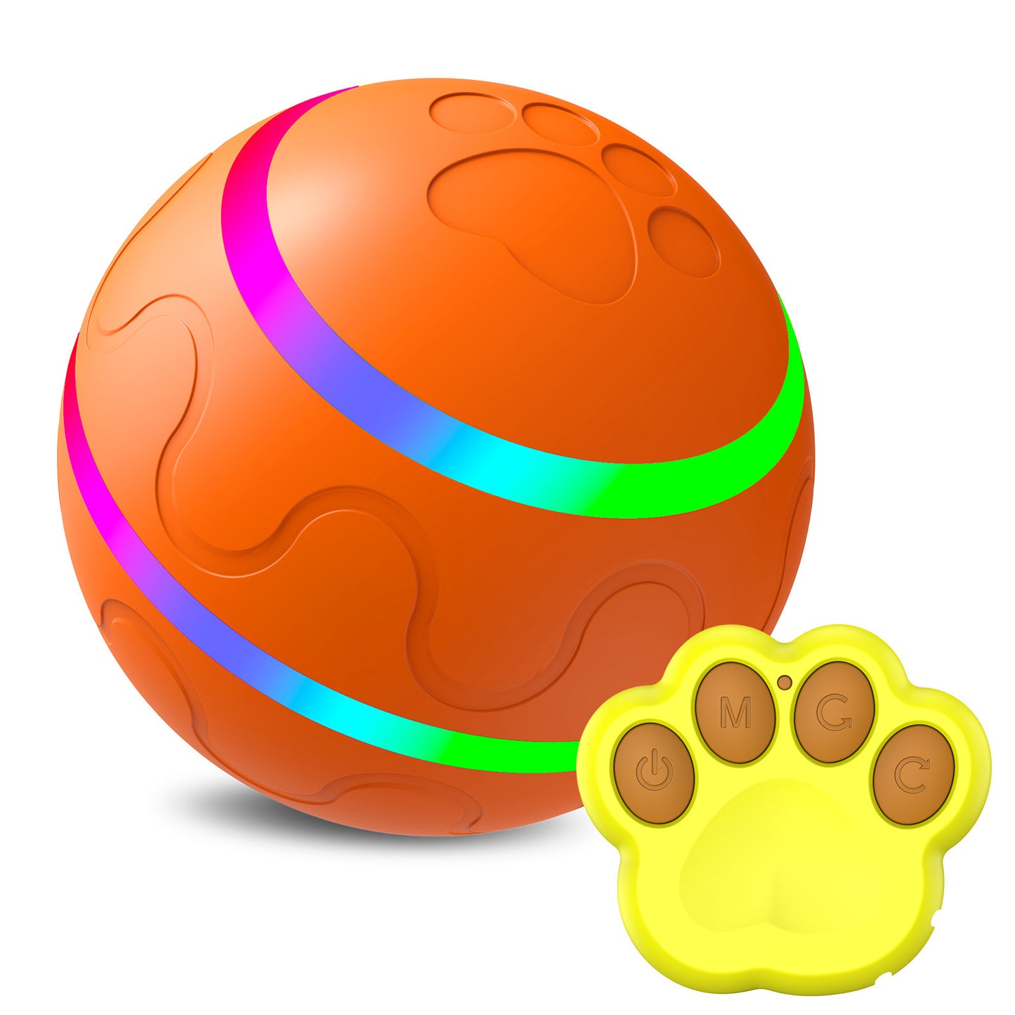 Pet New Cat Wicked Ball Toy Intelligent Ball USB Cat Toys Self Rotating Ball Automatic Rotation Ball 250g