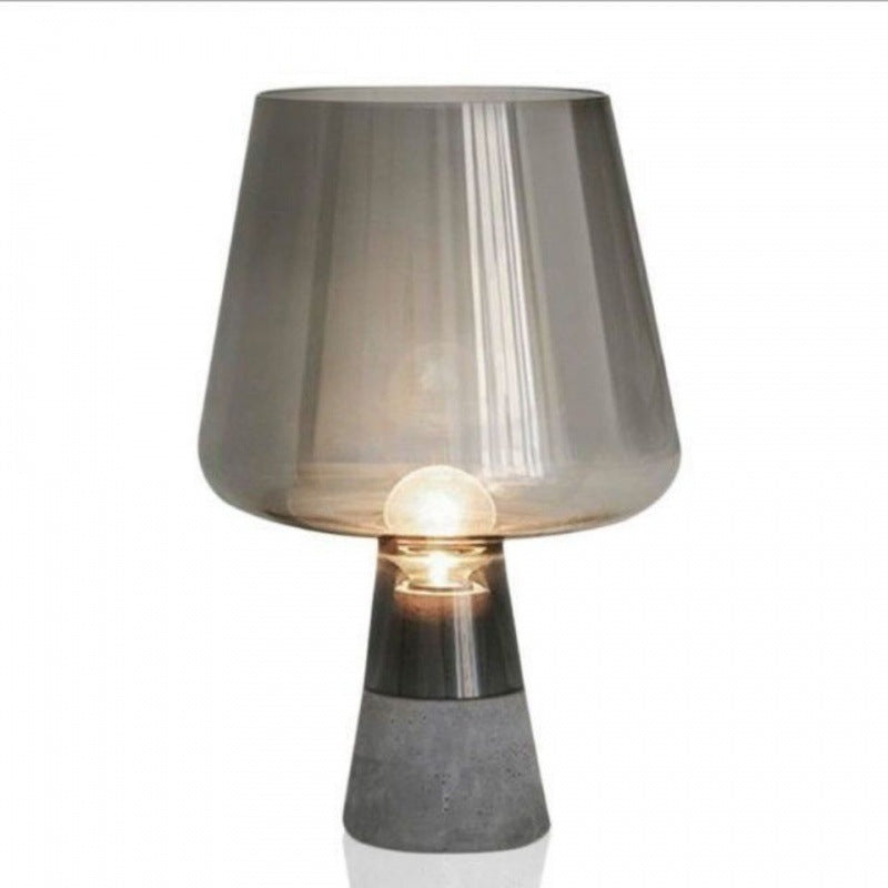 weight 2250-3150g Nordic Post-modern Minimalist Bedroom Bedside Cement Special Creative Glass Table Lamp