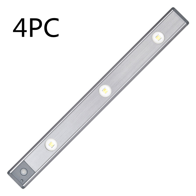 Motion Sensor Lamp Under The Cabinet Dimmable Cabinet Lamp Rechargeable Magnetic Suction Installation Kitchen Night Light Wardrobe Lamp  230-1160g