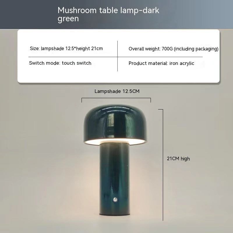 Price 7.5 usd weight 730g Retro Led Mushroom Lamp Living Room Bedroom Bedside