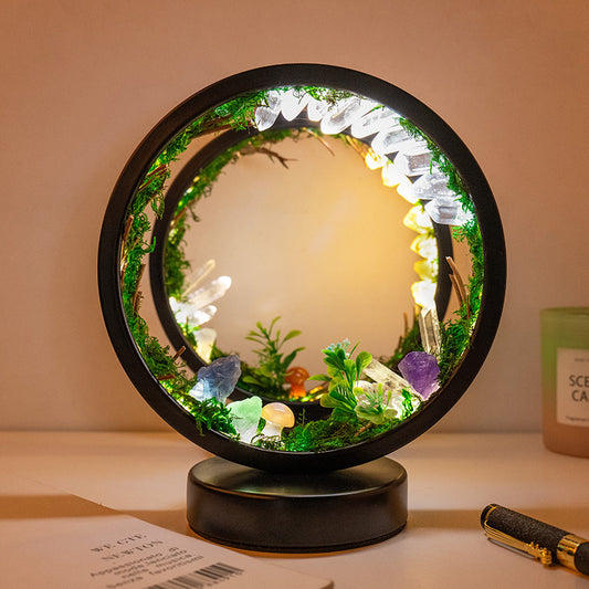 Natural Crystal Stone Forest Ecological Atmosphere Round Night Light  600g