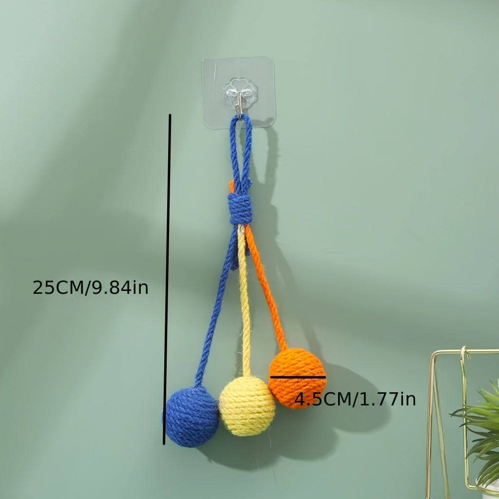 weight  50g  Cat Scratcher Ball, Chewable Scratcher For Kittens Chewable Interactive Cat Sisal Rope Ball Toy Cat Ball, Rolling Ball Scratch Cat Toy For Indoor Kittens Puppy Cat Pet