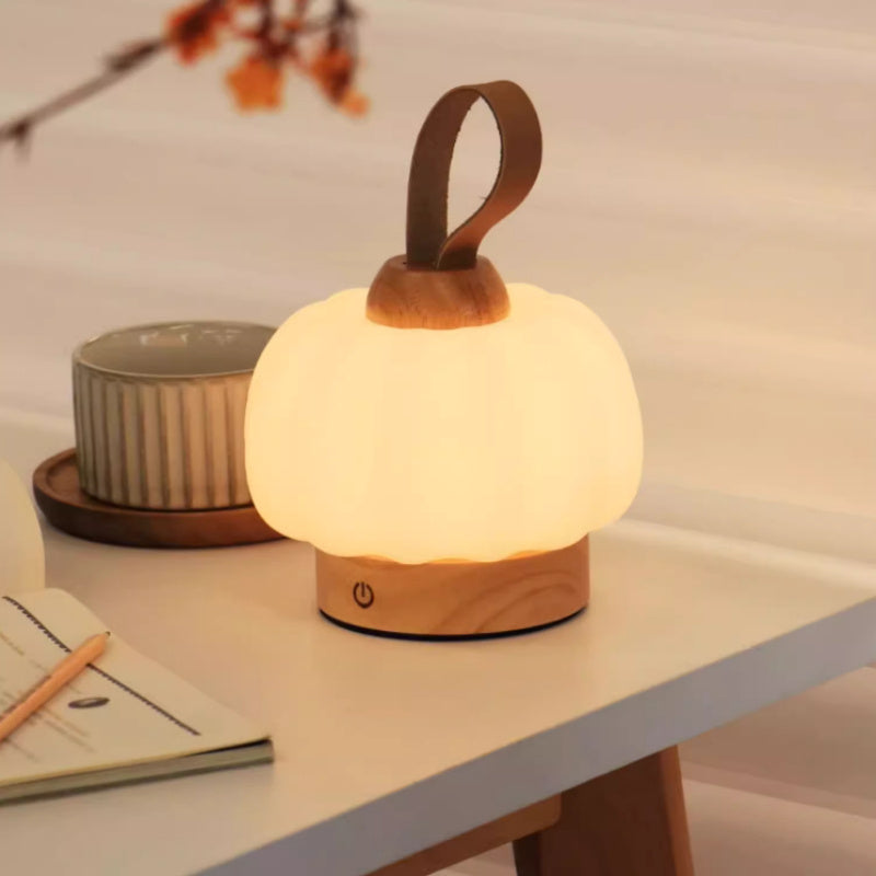 Price 42.19 usd weight 1050g Portable Small Pumpkin Light Mini Decorative Ornaments Charging Lamp