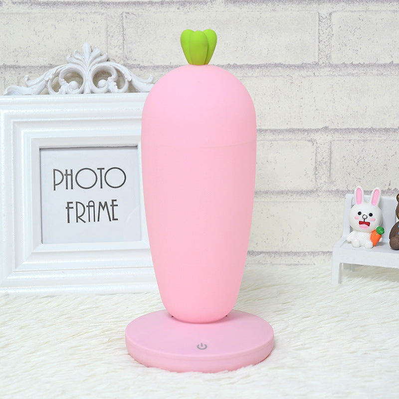 Price 5.81 usd weight 320g Small Night Lamp Creative Cartoon Carrot USB Rechargeable Desk Lamp