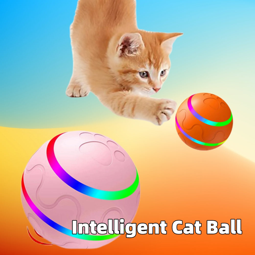 Pet New Cat Wicked Ball Toy Intelligent Ball USB Cat Toys Self Rotating Ball Automatic Rotation Ball 250g