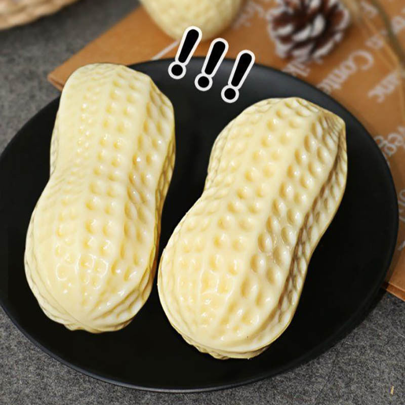 weight 90g Funny Pet Dog Squeaky Toys For Small Middle Dogs Bite Resistant Puppy Cat Dogs Toys Pets Rubber Peanut Clean Tooth Chew Toy