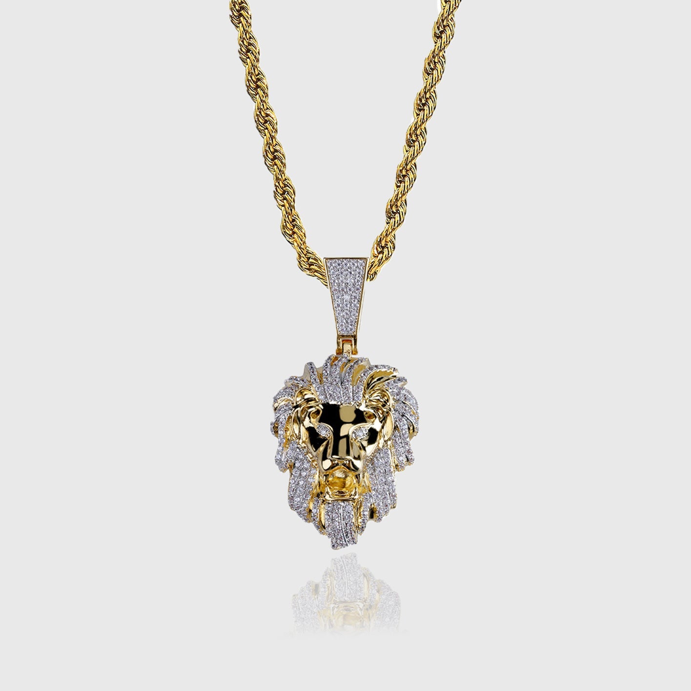 ICED LION PENDANT [GOLD]