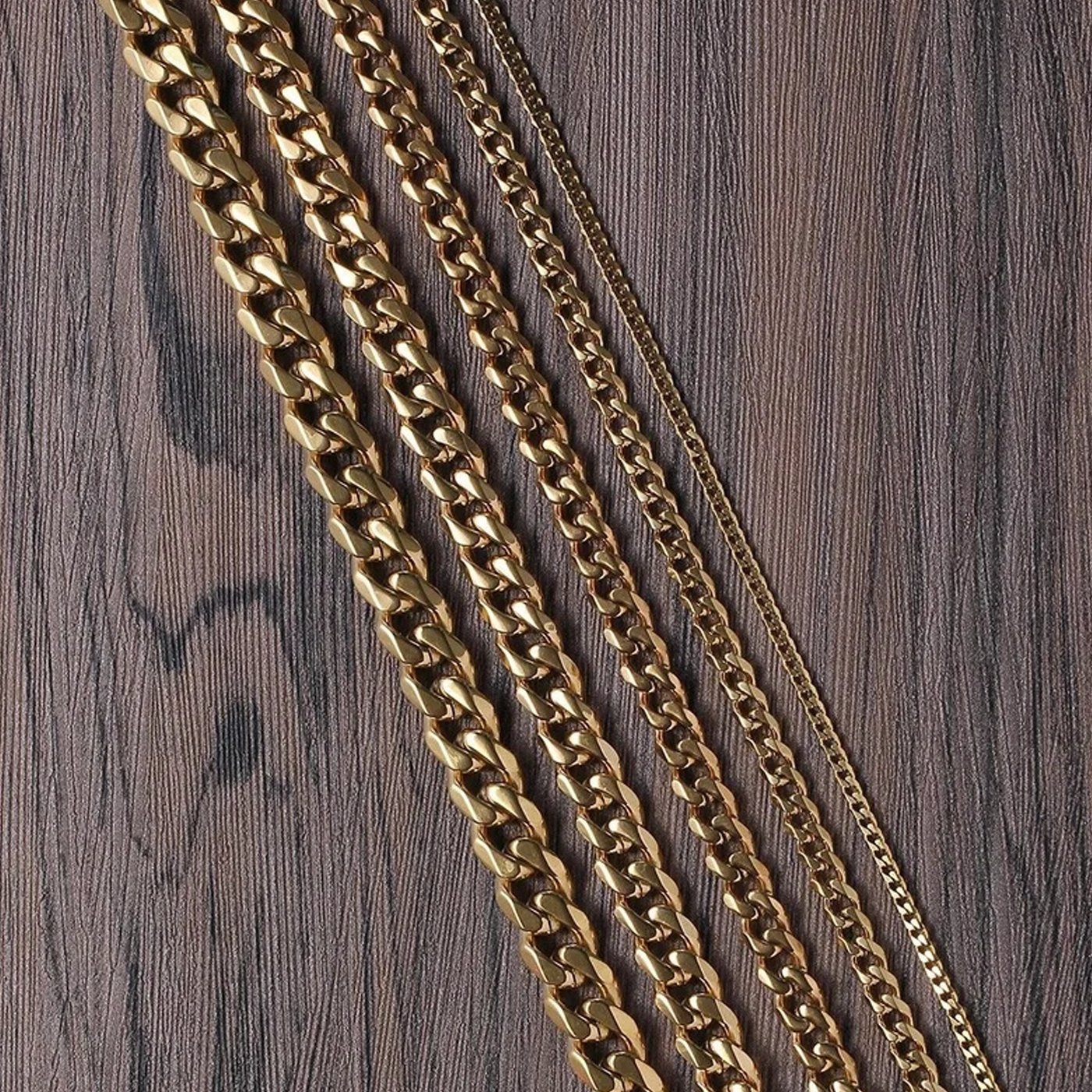 WOMENS MIAMI CUBAN CHAIN [GOLD] 3MM