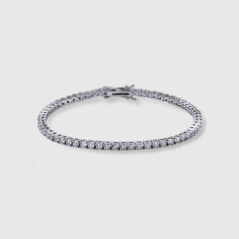 WOMEN'S MICRO TENNIS BRACELET [WHITE GOLD] 3MM