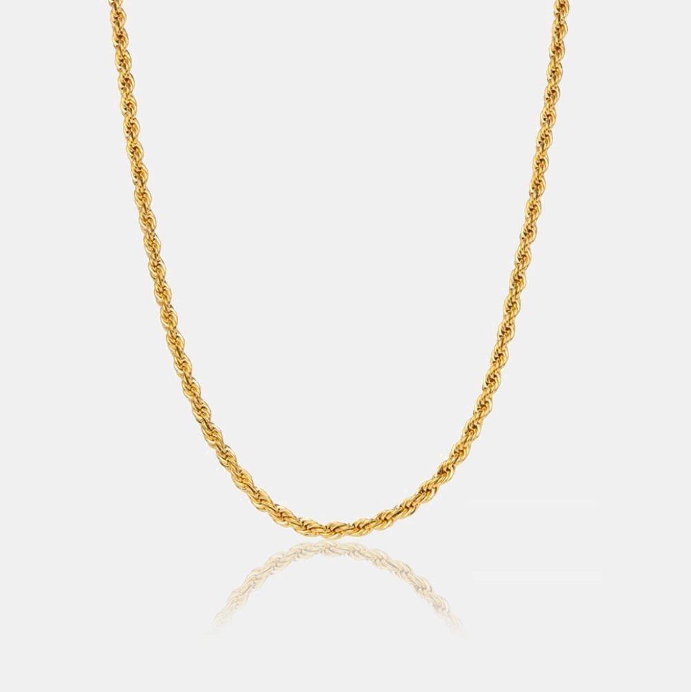 WOMEN'S ROPE CHAIN [18K GOLD] 5MM